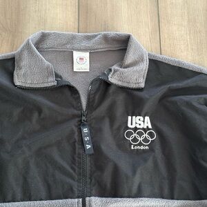 USA Olympic Performance Jacket - Gray and Black